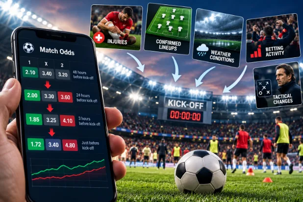 Why Football Odds Change Before Kick-Off